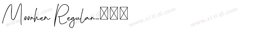 Moorhen Regular字体转换